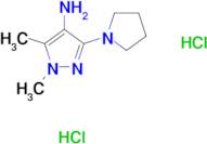 1,5-dimethyl-3-(1-pyrrolidinyl)-1H-pyrazol-4-amine dihydrochloride