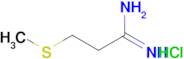 3-(methylthio)propanimidamide hydrochloride