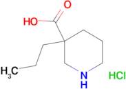 3-propyl-3-piperidinecarboxylic acid hydrochloride