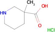 3-methyl-3-piperidinecarboxylic acid hydrochloride