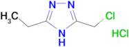 3-(chloromethyl)-5-ethyl-1H-1,2,4-triazole hydrochloride