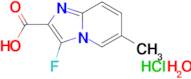 3-fluoro-6-methylimidazo[1,2-a]pyridine-2-carboxylic acid hydrochloride hydrate