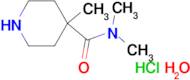 N,N,4-trimethyl-4-piperidinecarboxamide hydrochloride hydrate