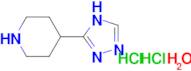 4-(4H-1,2,4-triazol-3-yl)piperidine dihydrochloride hydrate