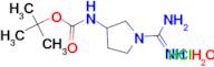 tert-butyl {1-[amino(imino)methyl]-3-pyrrolidinyl}carbamate hydrochloride hydrate