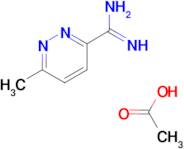 6-methyl-3-pyridazinecarboximidamide acetate