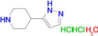 4-(1H-pyrazol-3-yl)piperidine dihydrochloride hydrate