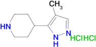 4-(4-methyl-1H-pyrazol-3-yl)piperidine dihydrochloride