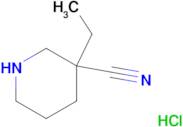 3-ethyl-3-piperidinecarbonitrile hydrochloride