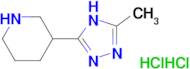 3-(3-methyl-1H-1,2,4-triazol-5-yl)piperidine dihydrochloride