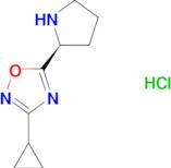 3-cyclopropyl-5-[(2S)-2-pyrrolidinyl]-1,2,4-oxadiazole hydrochloride
