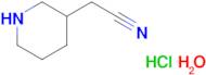 3-piperidinylacetonitrile hydrochloride hydrate