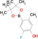 2-fluoro-5-methyl-4-(4,4,5,5-tetramethyl-1,3,2-dioxaborolan-2-yl)phenol