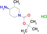 tert-butyl (3R,4R)-4-amino-3-methyl-1-piperidinecarboxylate hydrochloride