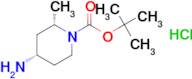 tert-butyl (2S,4S)-4-amino-2-methyl-1-piperidinecarboxylate hydrochloride