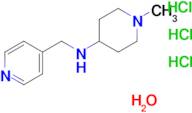 1-methyl-N-(4-pyridinylmethyl)-4-piperidinamine trihydrochloride hydrate