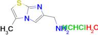 [(3-methylimidazo[2,1-b][1,3]thiazol-6-yl)methyl]amine dihydrochloride hydrate