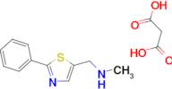N-methyl-1-(2-phenyl-1,3-thiazol-5-yl)methanamine - malonic acid (1:1)
