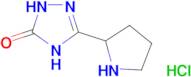 5-(2-pyrrolidinyl)-2,4-dihydro-3H-1,2,4-triazol-3-one hydrochloride