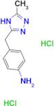 {4-[(5-methyl-4H-1,2,4-triazol-3-yl)methyl]phenyl}amine dihydrochloride