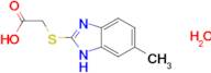 [(5-methyl-1H-benzimidazol-2-yl)thio]acetic acid hydrate
