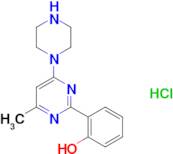2-[4-methyl-6-(1-piperazinyl)-2-pyrimidinyl]phenol hydrochloride