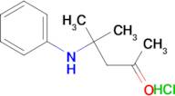 4-anilino-4-methyl-2-pentanone hydrochloride