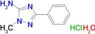 1-methyl-3-phenyl-1H-1,2,4-triazol-5-amine hydrochloride hydrate