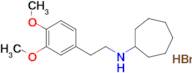 N-[2-(3,4-dimethoxyphenyl)ethyl]cycloheptanamine hydrobromide