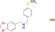 (1,3-benzodioxol-5-ylmethyl)[4-(methylthio)benzyl]amine hydrobromide