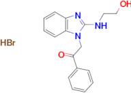 2-{2-[(2-hydroxyethyl)amino]-1H-benzimidazol-1-yl}-1-phenylethanone hydrobromide