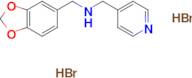(1,3-benzodioxol-5-ylmethyl)(4-pyridinylmethyl)amine dihydrobromide