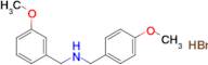 N-(4-methoxybenzyl)-1-(3-methoxyphenyl)methanamine hydrobromide