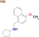 N-[(4-methoxy-1-naphthyl)methyl]cyclopentanamine hydrobromide