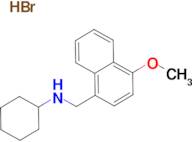 N-[(4-methoxy-1-naphthyl)methyl]cyclohexanamine hydrobromide