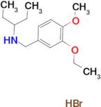 N-(3-ethoxy-4-methoxybenzyl)-3-pentanamine hydrobromide