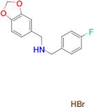 (1,3-benzodioxol-5-ylmethyl)(4-fluorobenzyl)amine hydrobromide