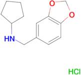 N-(1,3-benzodioxol-5-ylmethyl)cyclopentanamine hydrochloride