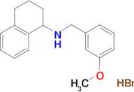 N-(3-methoxybenzyl)-1,2,3,4-tetrahydro-1-naphthalenamine hydrobromide