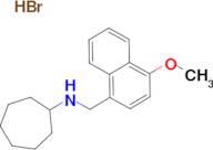 N-[(4-methoxy-1-naphthyl)methyl]cycloheptanamine hydrobromide