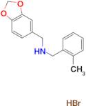 (1,3-benzodioxol-5-ylmethyl)(2-methylbenzyl)amine hydrobromide