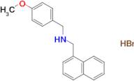 (4-methoxybenzyl)(1-naphthylmethyl)amine hydrobromide