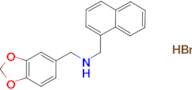 (1,3-benzodioxol-5-ylmethyl)(1-naphthylmethyl)amine hydrobromide