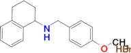 N-(4-methoxybenzyl)-1,2,3,4-tetrahydro-1-naphthalenamine hydrobromide