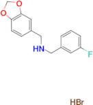 (1,3-benzodioxol-5-ylmethyl)(3-fluorobenzyl)amine hydrobromide