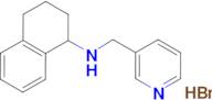 N-(3-pyridinylmethyl)-1,2,3,4-tetrahydro-1-naphthalenamine hydrobromide