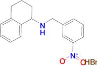 N-(3-nitrobenzyl)-1,2,3,4-tetrahydro-1-naphthalenamine hydrobromide