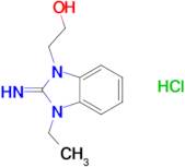 2-(3-ethyl-2-imino-2,3-dihydro-1H-benzimidazol-1-yl)ethanol hydrochloride