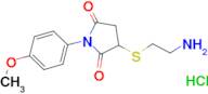 3-[(2-aminoethyl)thio]-1-(4-methoxyphenyl)-2,5-pyrrolidinedione hydrochloride