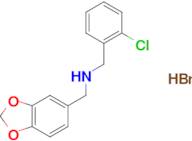 (1,3-benzodioxol-5-ylmethyl)(2-chlorobenzyl)amine hydrobromide